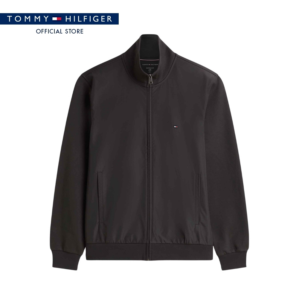 Tommy Hilfiger เสื้อสเวตเชิ๊ต ผู้ชาย รุ่น MW0MW41758 BDS - สีดำ ทรง Regular