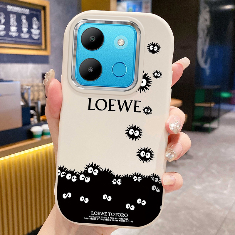 เคสสำหรับ Infinix Smart 7 Smart 7 HD เคสโทรศัพท์ลูกบอลขนกันกระแทกกลมและอ้วน