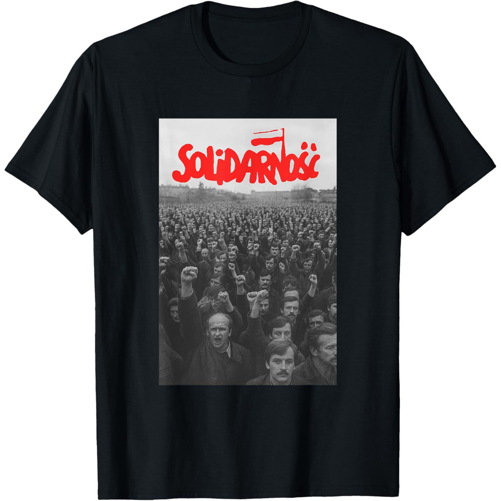 Poland Solidarity, Solidarnosc "Patriots At March" เสื้อยืด