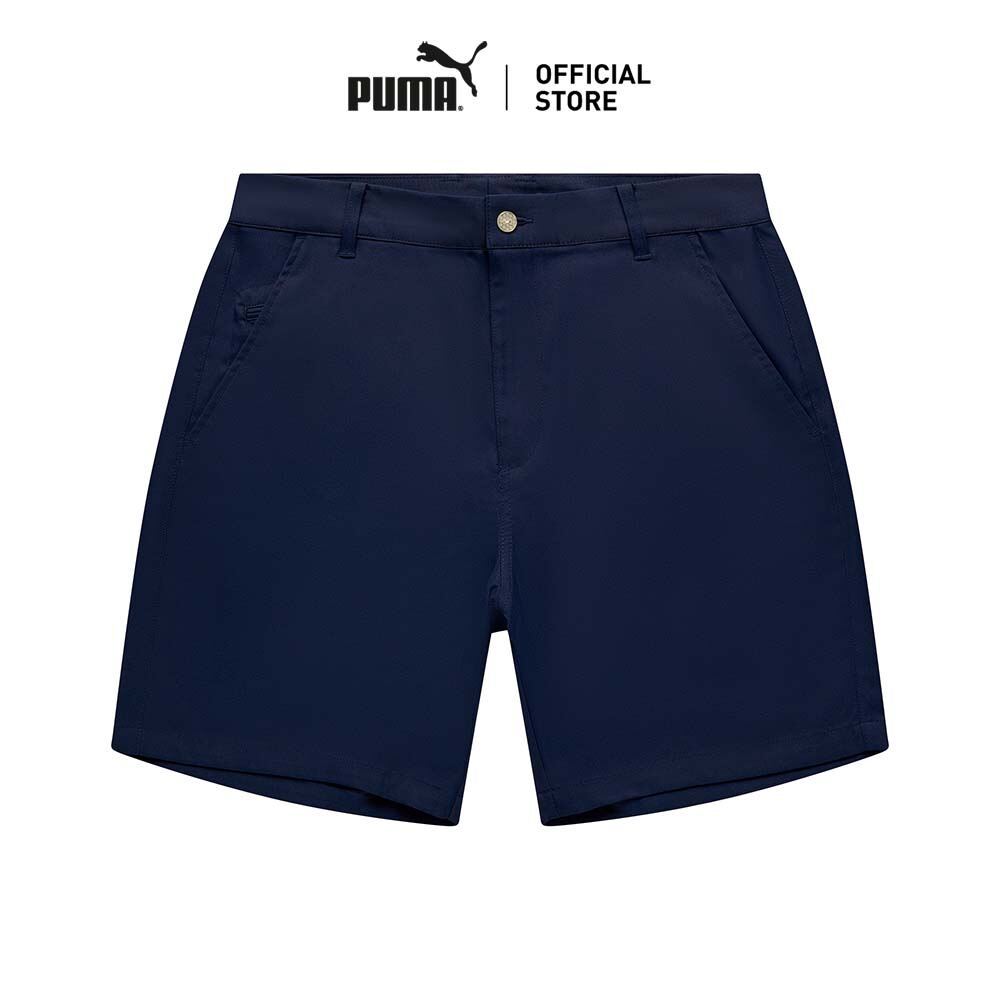 PUMA Golf กางเกงขาสั้นเล่นกอล์ฟ Dealer 7 นิ้วสำหรับผู้ชาย สีฟ้า - 63315503