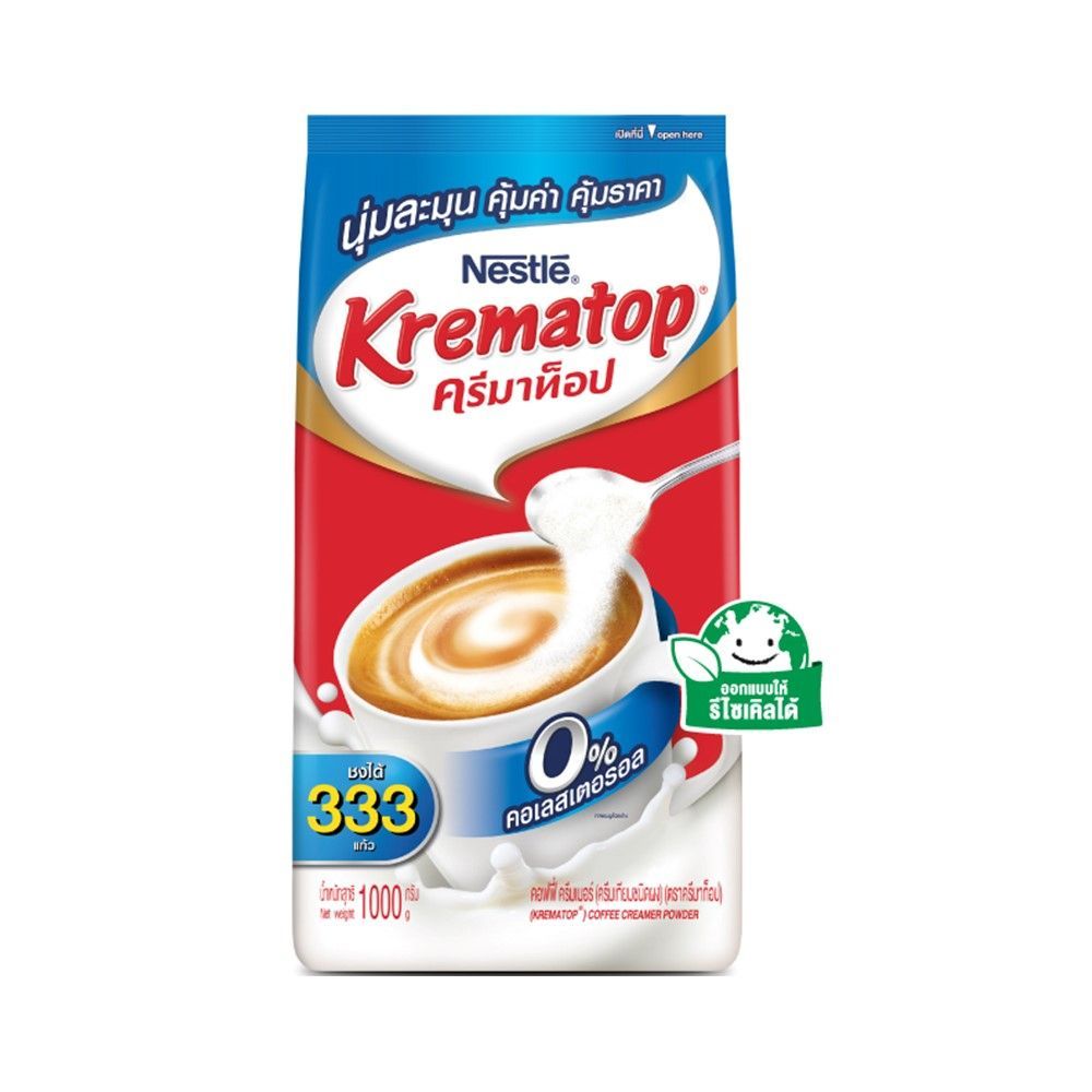 🐙 ครีมาท็อปครีมเทียม ถุง 1000ก. 🐟 KREMATOP COFFEE CREAMER 1000 G. 🐞   🐒