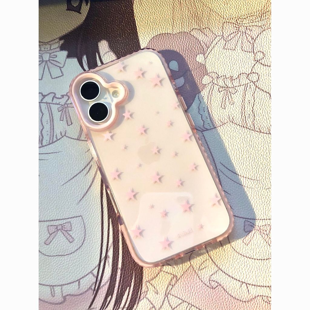 Aesthetic Pink Girl Star Case Redmi Note 15 Pro + 5G 13 4G 8 9 10 Pro 12 Pro Plus 9S 10S Note 14 Pro