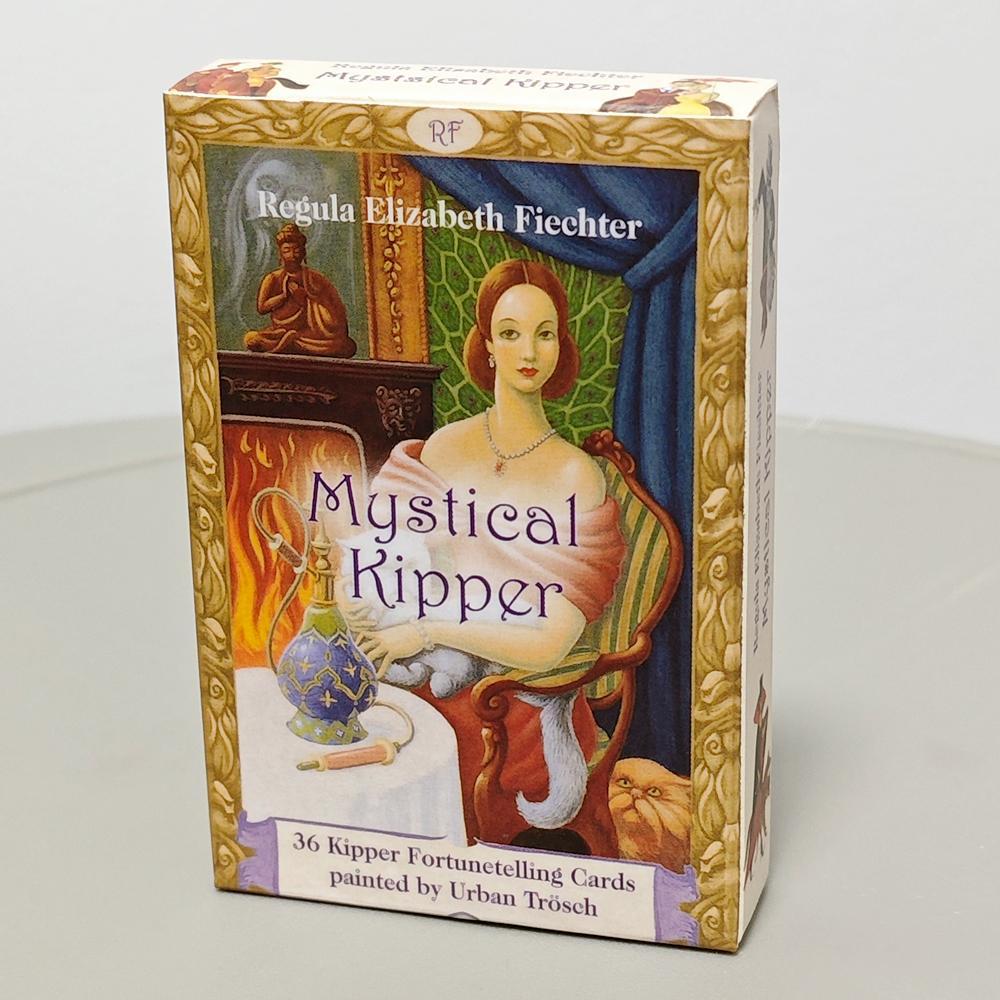 Mystical Kipper Deck 36 ชิ้นการ์ด Oracle พร้อมคําสําคัญระบบเยอรมันแห่งโชคลาภบอก 9*6 ซม.