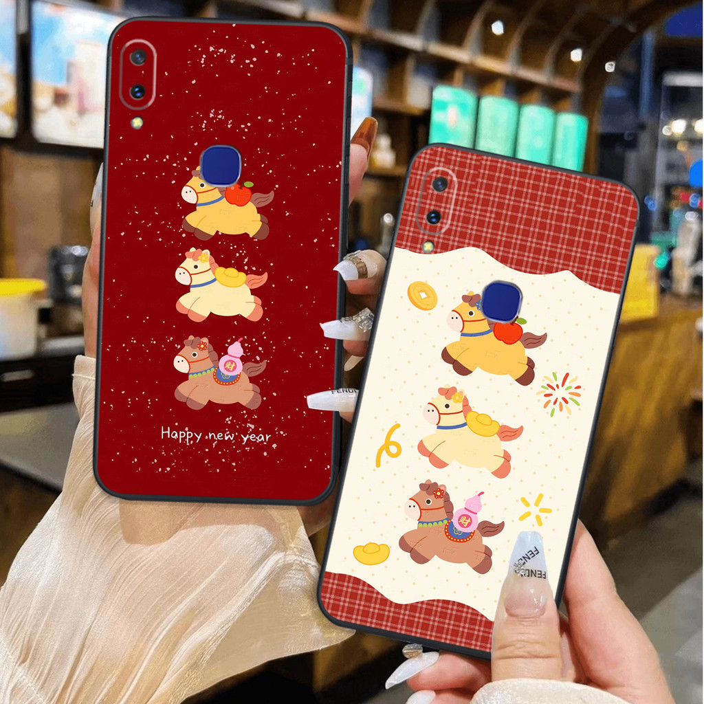 เคส Vivo V9 / V9 Youth พิมพ์ลาย Lucky Tet Horse ป้องกันกล้อง