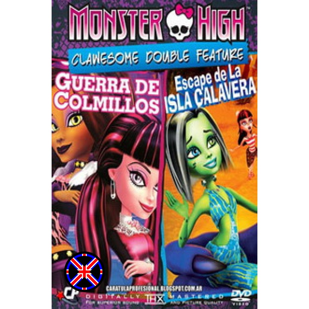 ดีวีดี การ์ตูน เวอร์ชั่นเสียงไทย Monster High Clawesome Double Feature Fright On! & Escape From Skull Shores-มอนสเตอร์ ไ