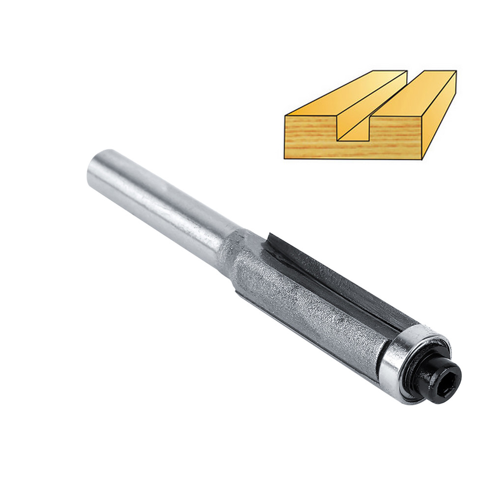 Tamaoth 1x 1/4 Straight Shank Router Bits แบริ่ง Flush รูปที่ 4
