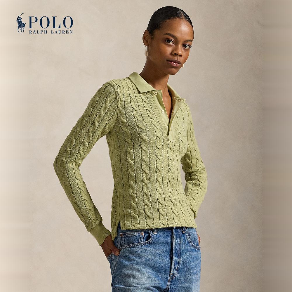 Polo Ralph Lauren เสื้อสเวตเตอร์ผู้หญิง รุ่น WMPOKNINB920293 สีเขียว