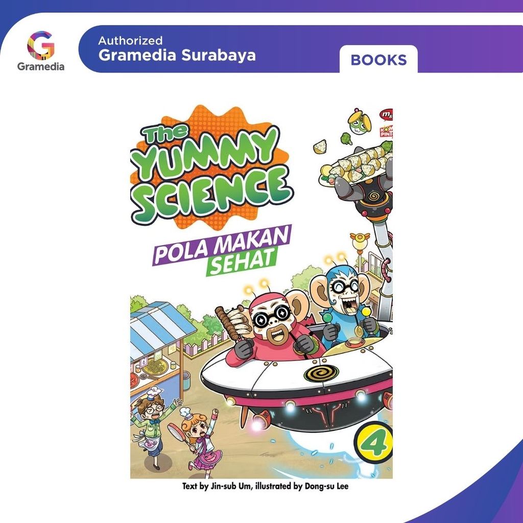 Gramedia Surabaya - Smart Comic: The Yummy Science 04 - ลายอาหารเพื่อสุขภาพ