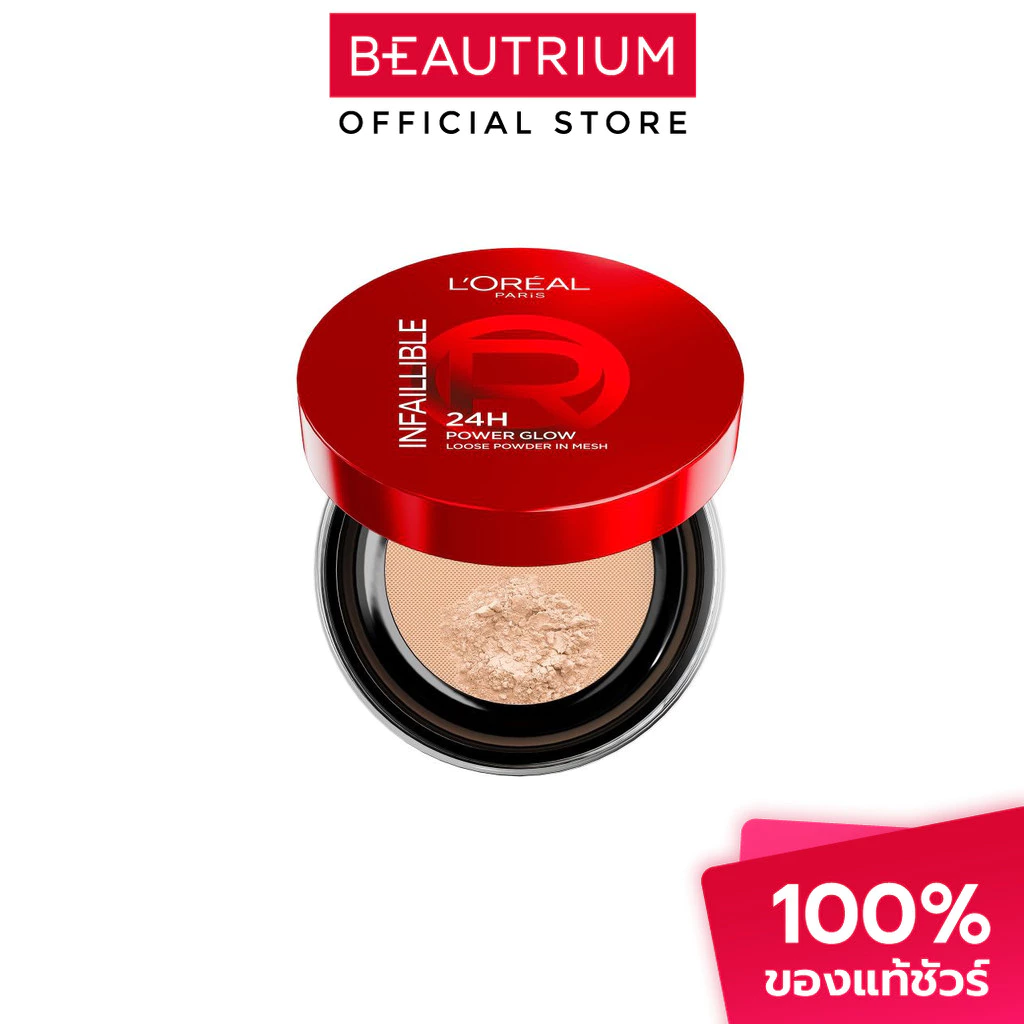 L'ORÉAL PARIS Infaillible Glow Loose Powder แป้งฝุ่น 9.5g