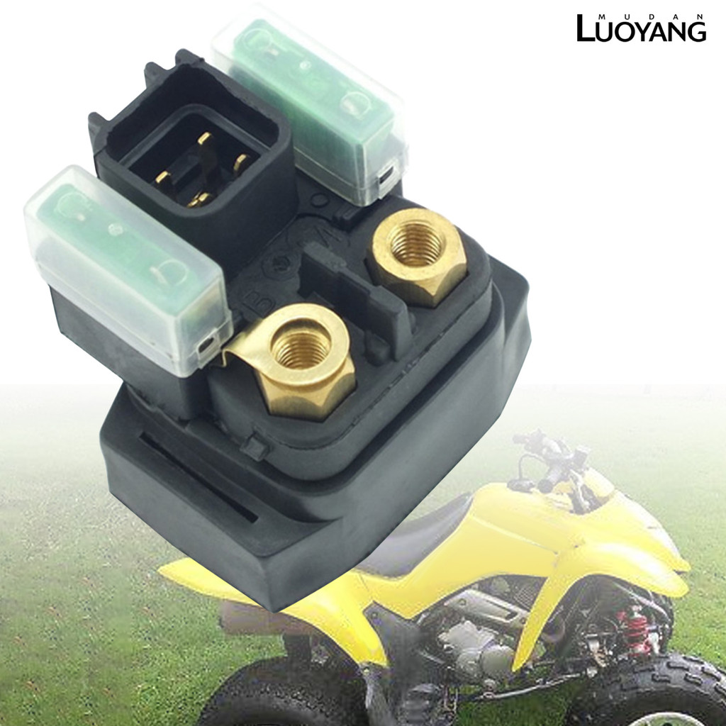 LUO Starter Solenoid รีเลย์ประสิทธิภาพสูง Rust-proof สีดํามอเตอร์ไซด์ Starter รีเลย์สวิทช์ 31800-47E