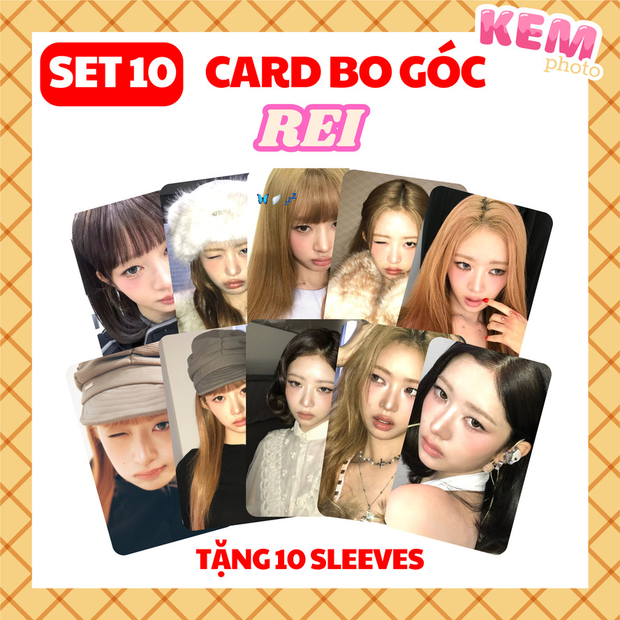 ชุดการ์ดมุม 10 ใบ - REI image - photocard 54x86mm การ์ดกระดาษเคลือบมันเงา |ภาพถ่าย (SLEEVES INCLUDED