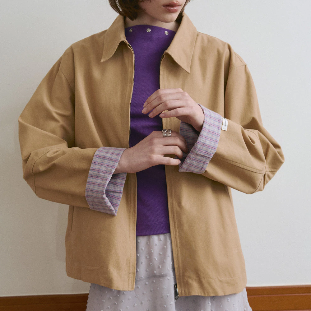Girlfriend Comfort - G.C. Reversible Jacket - แจ็กเก็ตผ้าทวิลล์ใส่ได้สองด้าน (มีให้เลือก 2 สี)