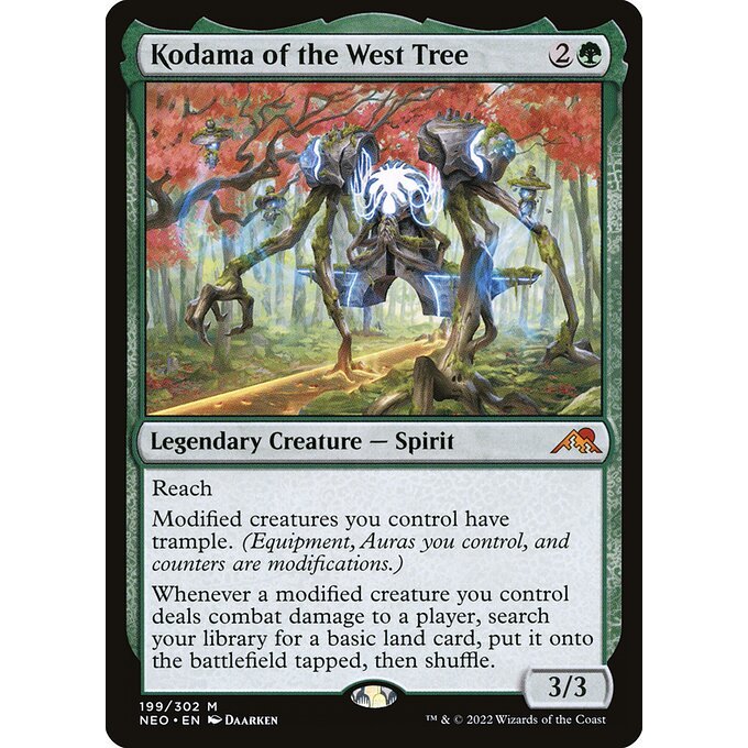 เวทมนตร์: The Gathering - Kamigawa: Neon Dynasty - Kodama of the West Tree (199)
