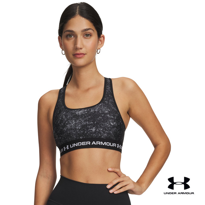 Under Armour สปอร์ตบราสำหรับผู้หญิง Armour® Mid Crossback Printed