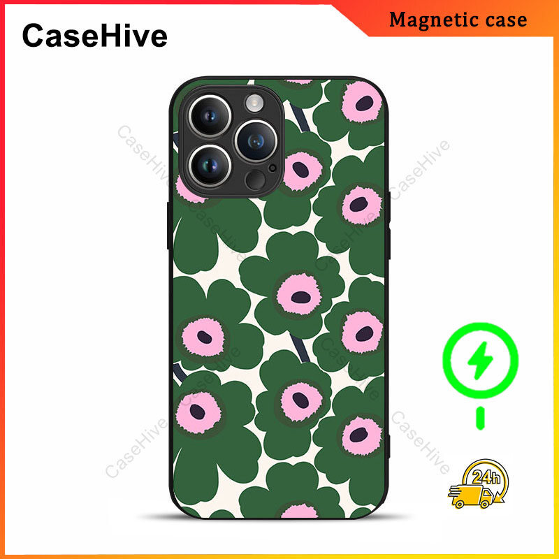 เคสโทรศัพท์ดอกไม้สําหรับ iPhone 17 Pro Max / iPhone 16 Pro Max / 15 Pro Max / 13 / Samsung Galaxy S2