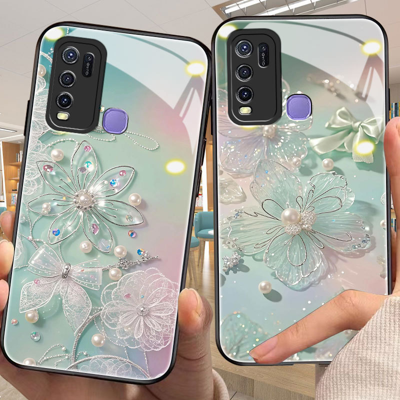 Flower Casing for vivo Y30/i,y31,y33/s/t,y35,y36,y39,y50,y51/a,y55,y66,y67,y72,y76/y-103,y77,y93) เค