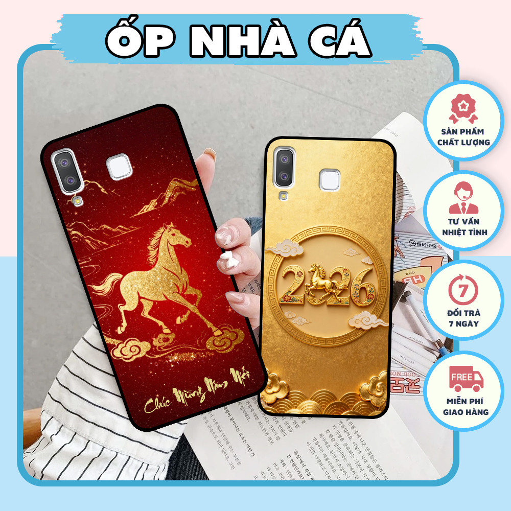 เคส Samsung A8 Star / A9 Star พร้อมลัคกี้ปีใหม่ 2026 พิมพ์ม้า