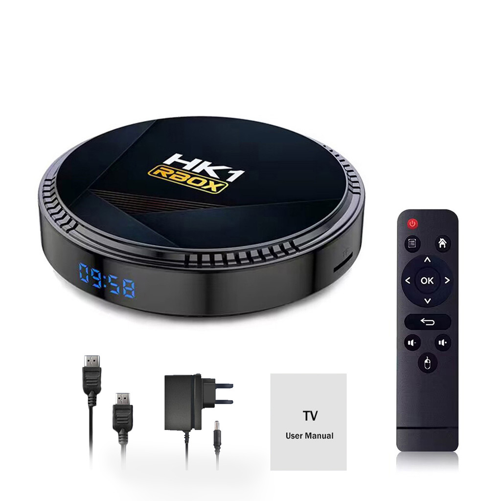 [จัดส่งภายใน 24 ชม.] HK1 RBOX-H8 WIFI6 Android 12.0 กล่องสมาร์ททีวี Allwinner H618 Quad-core 4K Medi