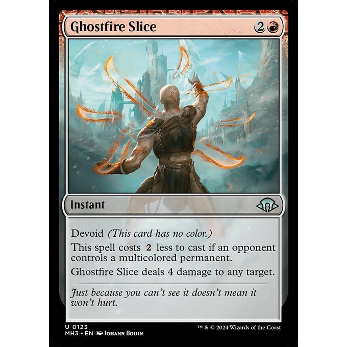 มายากล: The Gathering - Modern Horizons 3 - Ghostfire Slice (123)