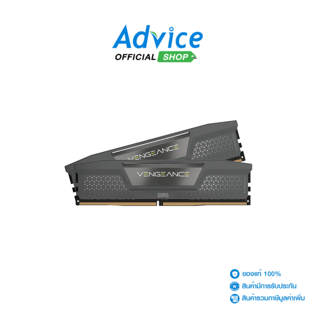 CORSAIR RAM DDR5(6000) 32GB (16GBX2) VENGEANCE GREY (CMK32GX5M2E6000Z36) - A0179345