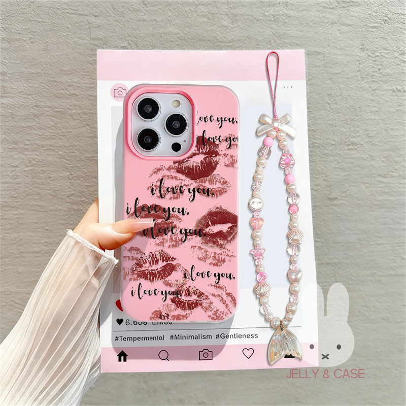 GANTUNGAN Jelly Lanyard 2 In 1 Kiss Letter Casing Samsung A07 A17 5G A56 5G A37 A15 A05S A16 A55 A26
