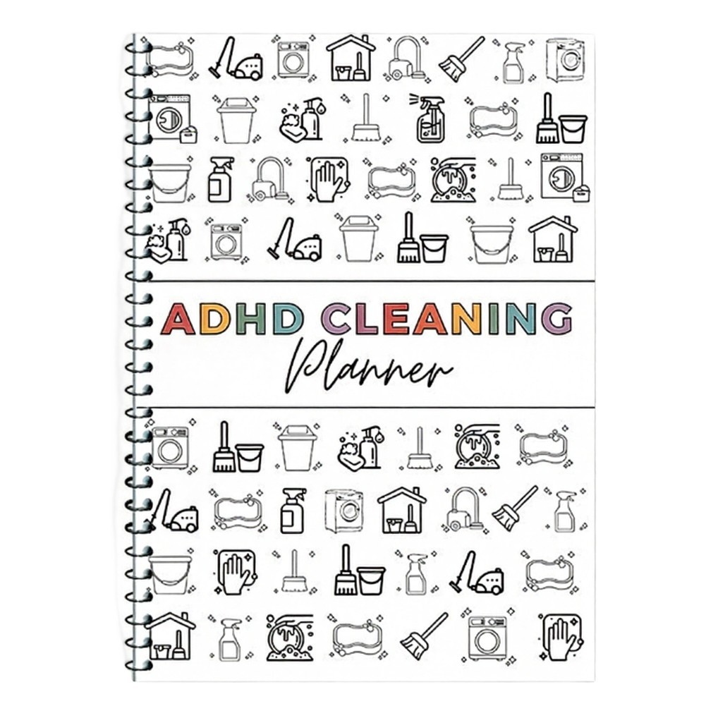 HOTCleaning Planner สําหรับผู้ใหญ่ Undated Daily Weekly & รายเดือนทําความสะอาด Schedule