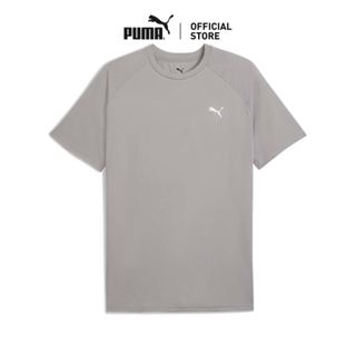 PUMA Training เสื้อยืดออกกำลังกายสำหรับผู้ชาย สีเทา - 689521…