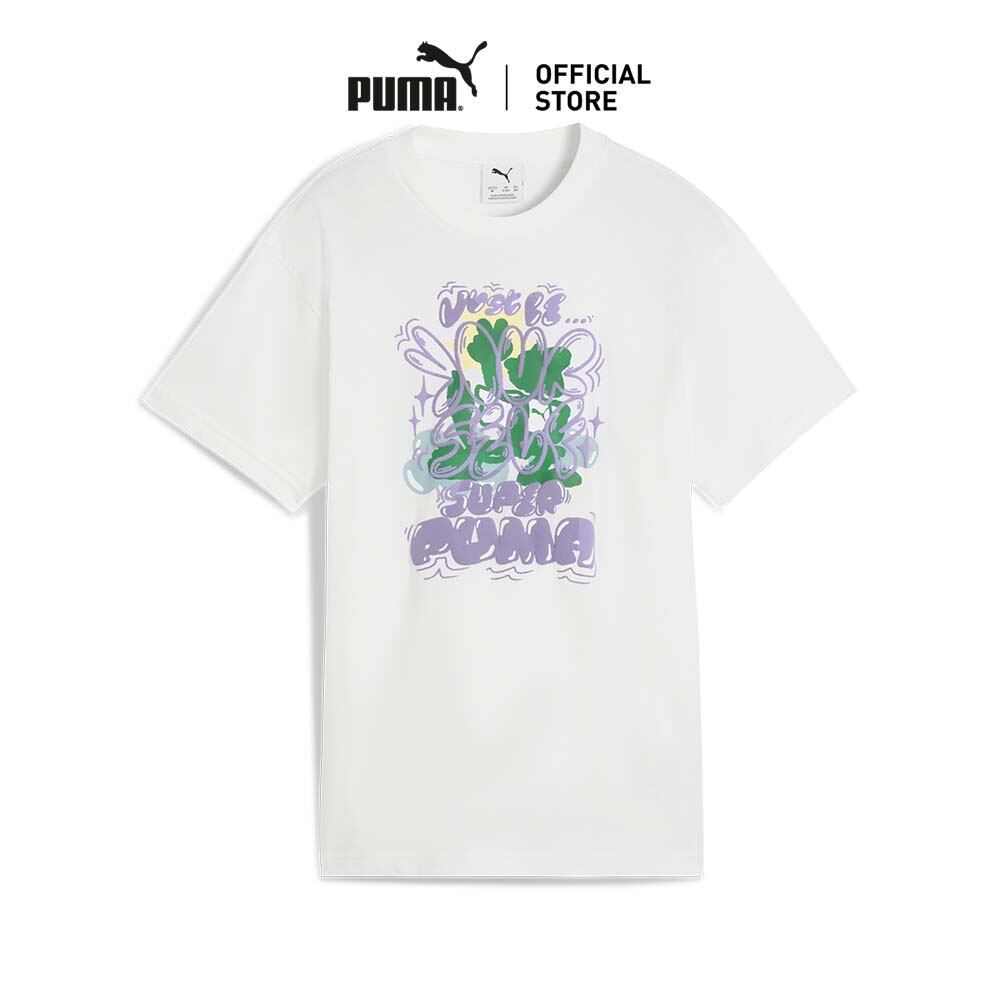 PUMA Kids Graphic Super PUMA Tee Youth สีขาว - 63222902