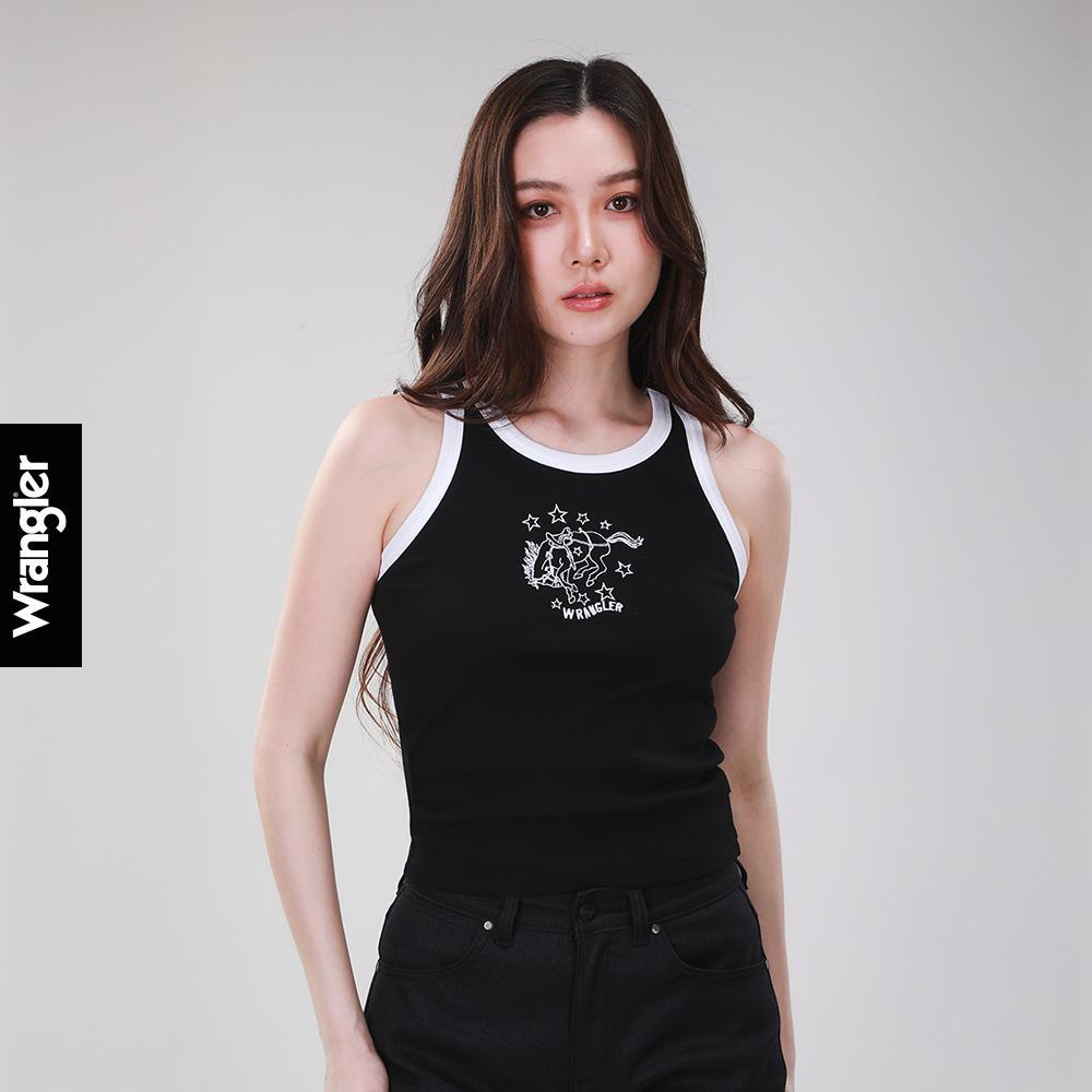 WRANGLER เสื้อกล้ามผู้หญิง คอลเลคชั่น Wrangler Legends รุ่น WR S126WTANN04 สีดำ