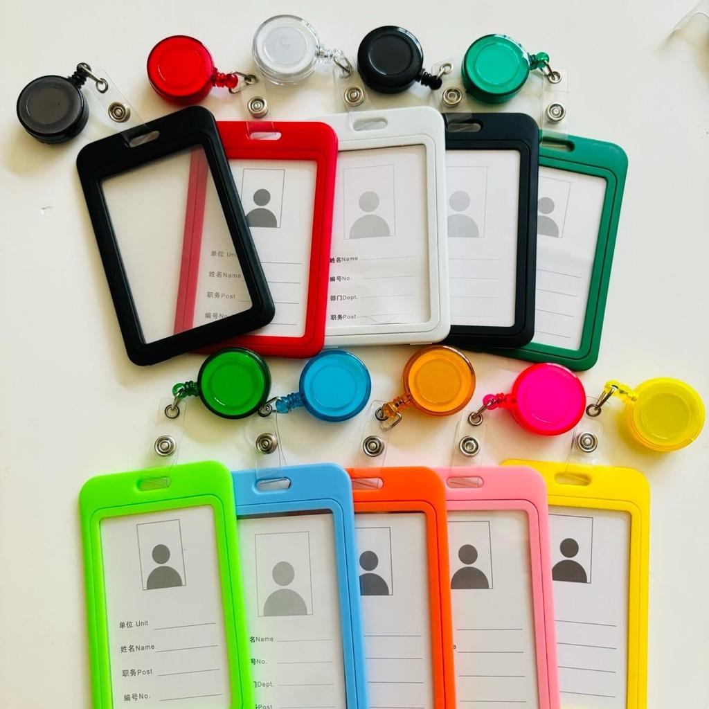 ป้ายชื่อ บัตรพนักงานพร้อมคลิปโยโย่สีสวย รับประกันคุณภาพขายดี ที่ ใส่ ป้ายห้อยโรงเรียน ซอง ป้าย ชื่อ คิวอาร์โค้ด สายห้อย