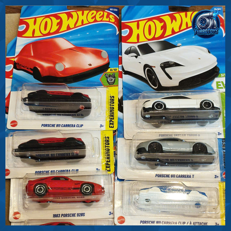 *TurboToys* Hotwheels PORSCHE Compilation Model - 911 CARRERA - TAYCAN - พวงกุญแจ - 2026