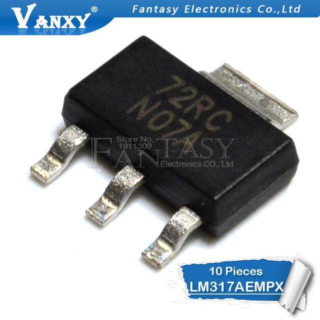 10 ชิ้น LM317AEMPX SOT-223 N07A LM317 LM317AEMP LM317A SOT ทรานซิสเตอร์ SOT223