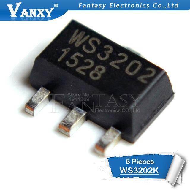 5 ชิ้น WS3202 SOT-89 WS3202K-3/TR SOT89 SOT WS3202K WS3202K-3