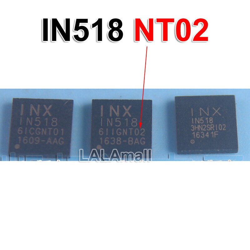 1 ชิ้น IN518 QFN40 NT01 NT02 NT03 RI02 T01 T02 T03 I03 IN518-NT01 IN518-NT03 IN518-RI02 1N518 QFN-40