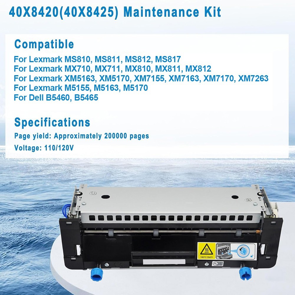 [มาใหม่]40X8420 Fuser Maintenance 110V/220V สําหรับ Lexmark MS810 MX710 MX810 MX811 MX812