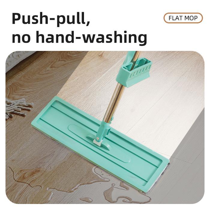 Vusign เครื่องถูพื้น / ไม้ถูพื้นแบบแบน การหมุนแบบยืดหยุ่น VS1012