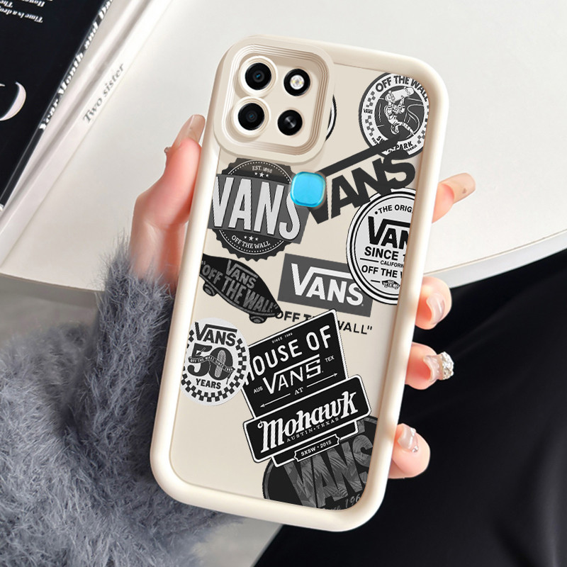 เคสสำหรับ Infinix Smart 6 เคสโทรศัพท์แบรนด์อินเทรนด์สามสีซิลิโคนกันกระแทก