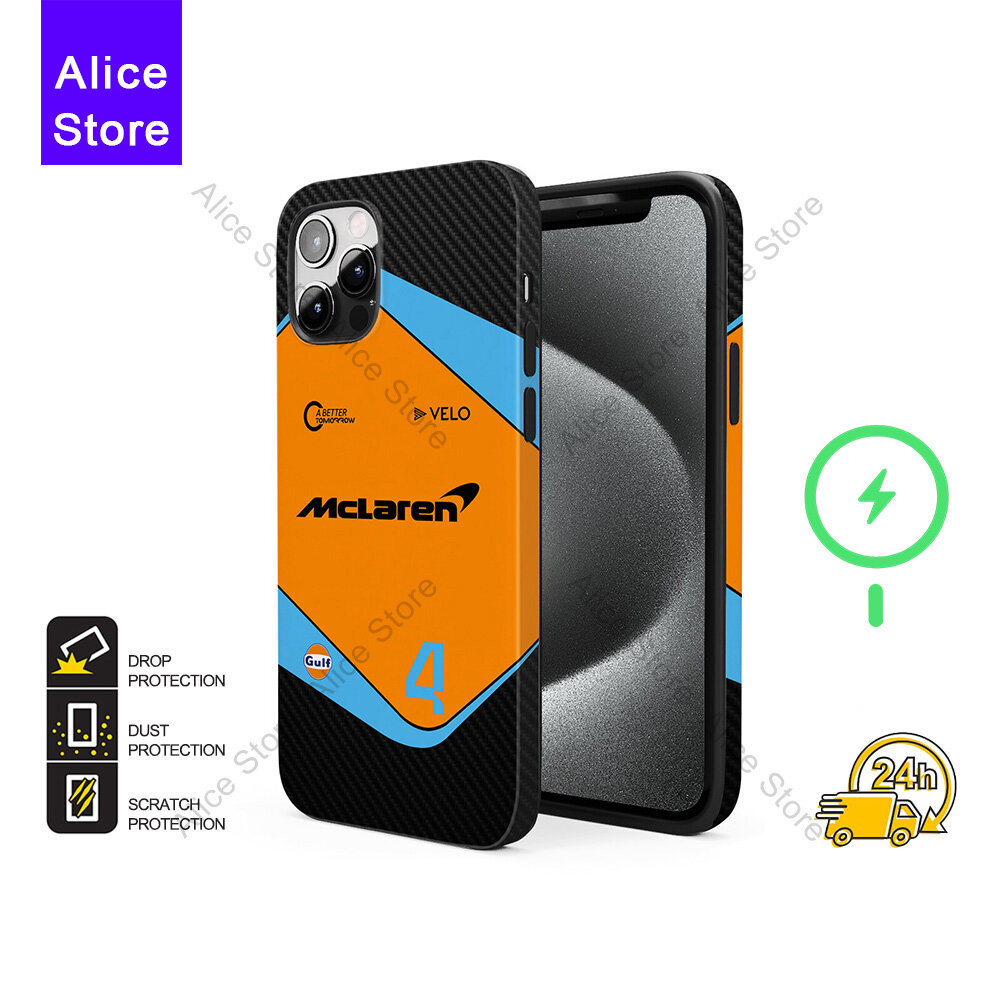 MCL36 Lando Norris เคสโทรศัพท์สําหรับ iPhone 17 Pro Max / iPhone 16 Pro Max / 15 Pro Max / 13 เคสป้อ