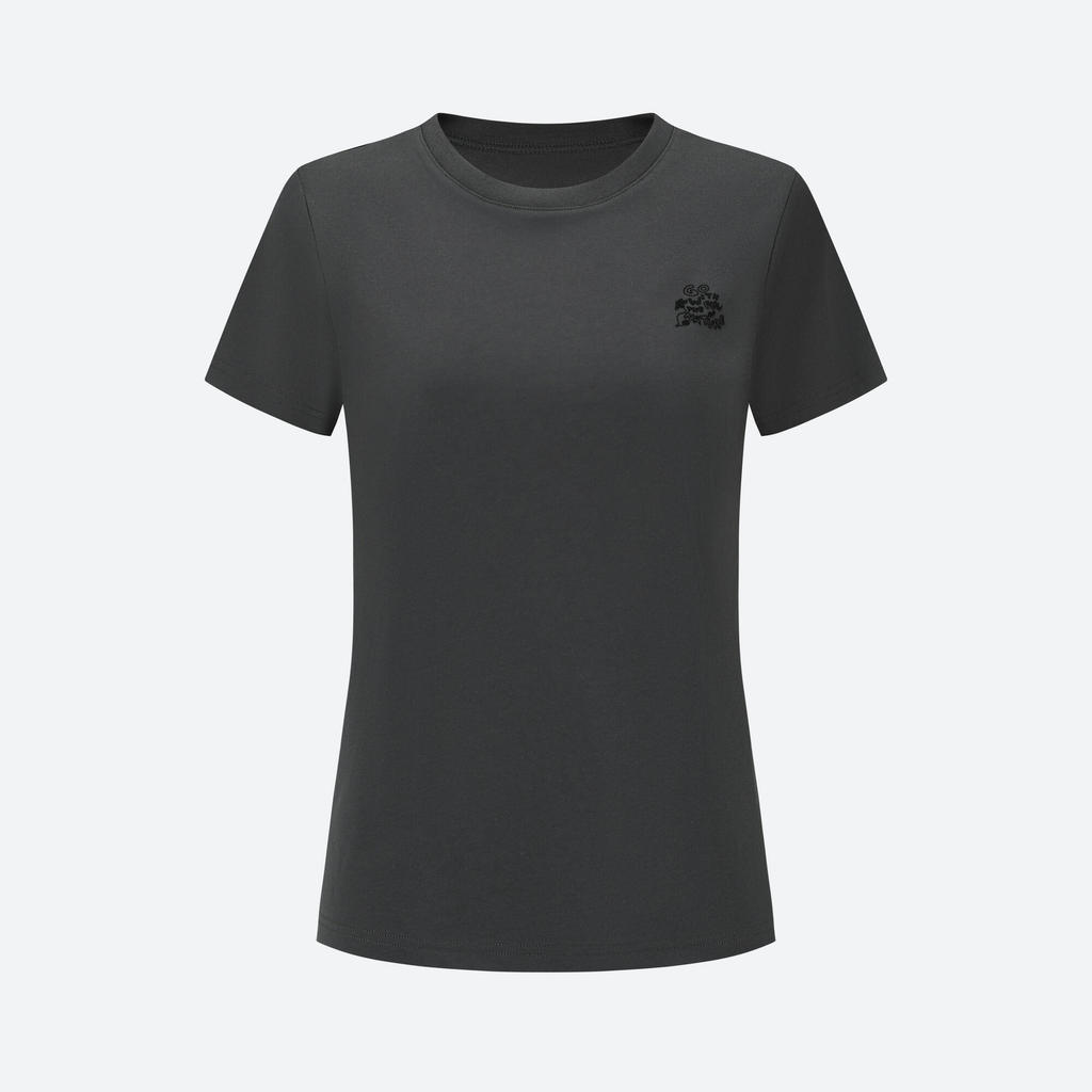 เสื้อเดินป่าสำหรับผู้หญิงรุ่น NH500 - เทาคาร์บอน | Women's Hiking T-shirt - NH500 - Carbon Grey
