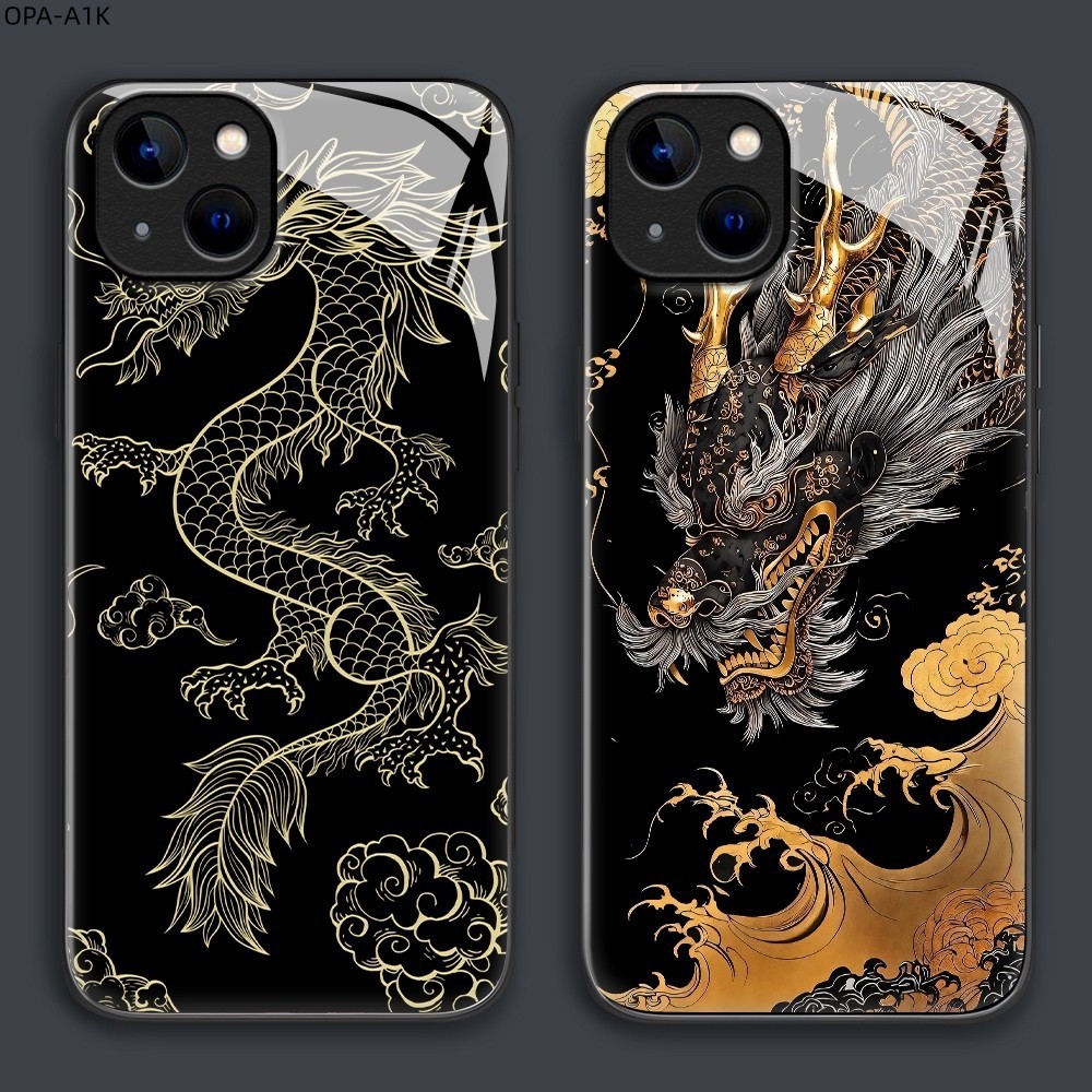เคส For OPPO A5 A3 A3X A3S A9 A7 A1K A5S A12 Pro 4G 5G 2018 2020 เคสโทรศัพท์ เคสมือถือ เคสออปโป้ Phone Glass Case BLK