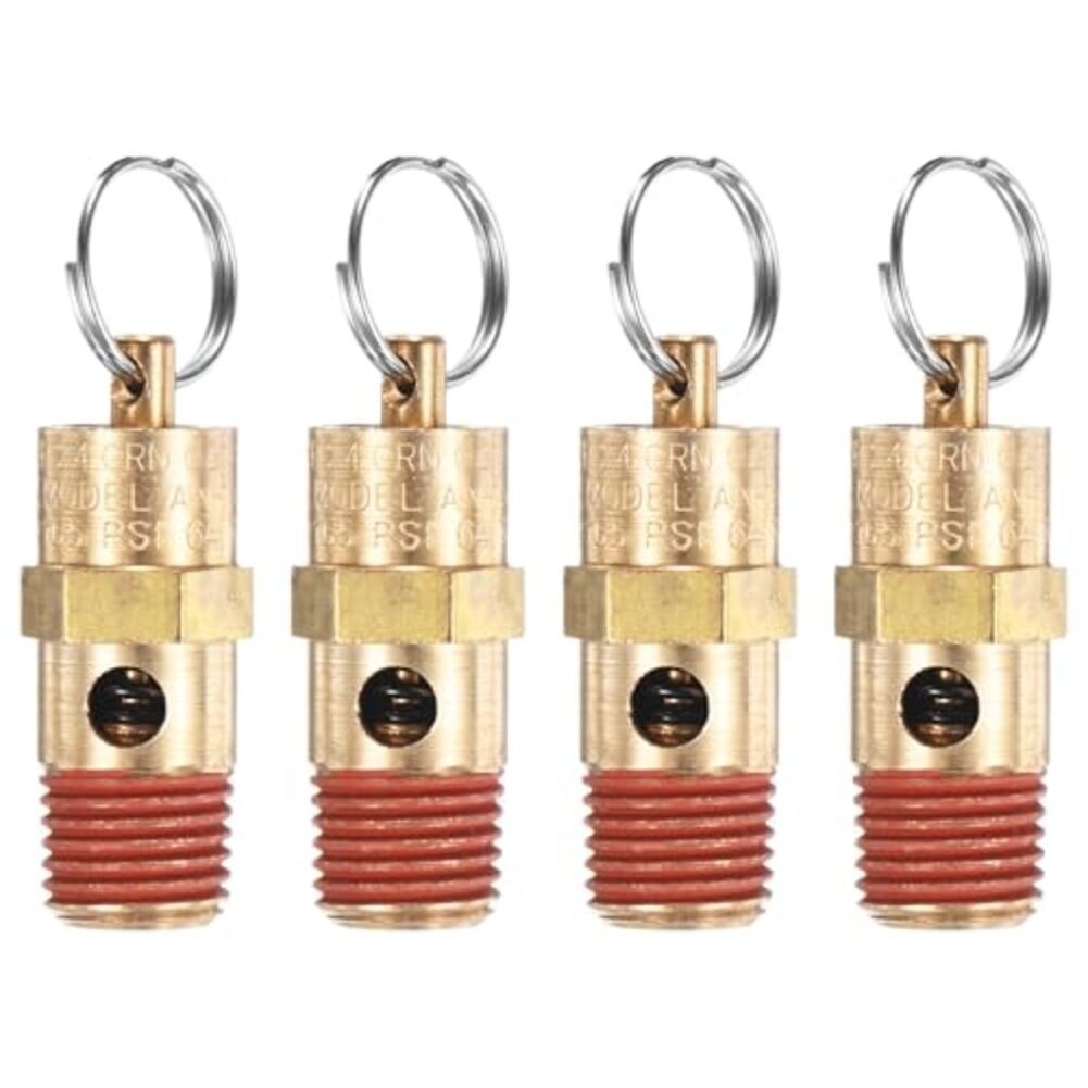 [SP-HGF]วาล์วนิรภัยบรรเทาความดัน 4XAir 1/4 NPT ทองเหลืองวาล์วควบคุมความปลอดภัย