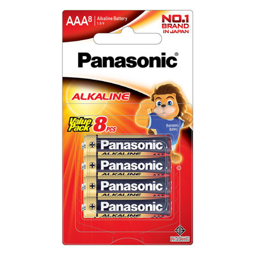 พานาโซนิค ถ่านอัลคาไลน์ AAA รุ่น LR03T/8B x 8 893580
