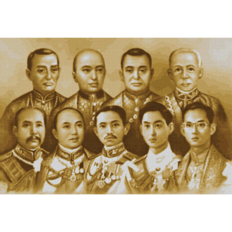PINN SHOP ชุดปักครอสติช : พระมหากษัตริย์ 9 พระองค์แห่งราชวงศ์จักรี [SPV-Z]