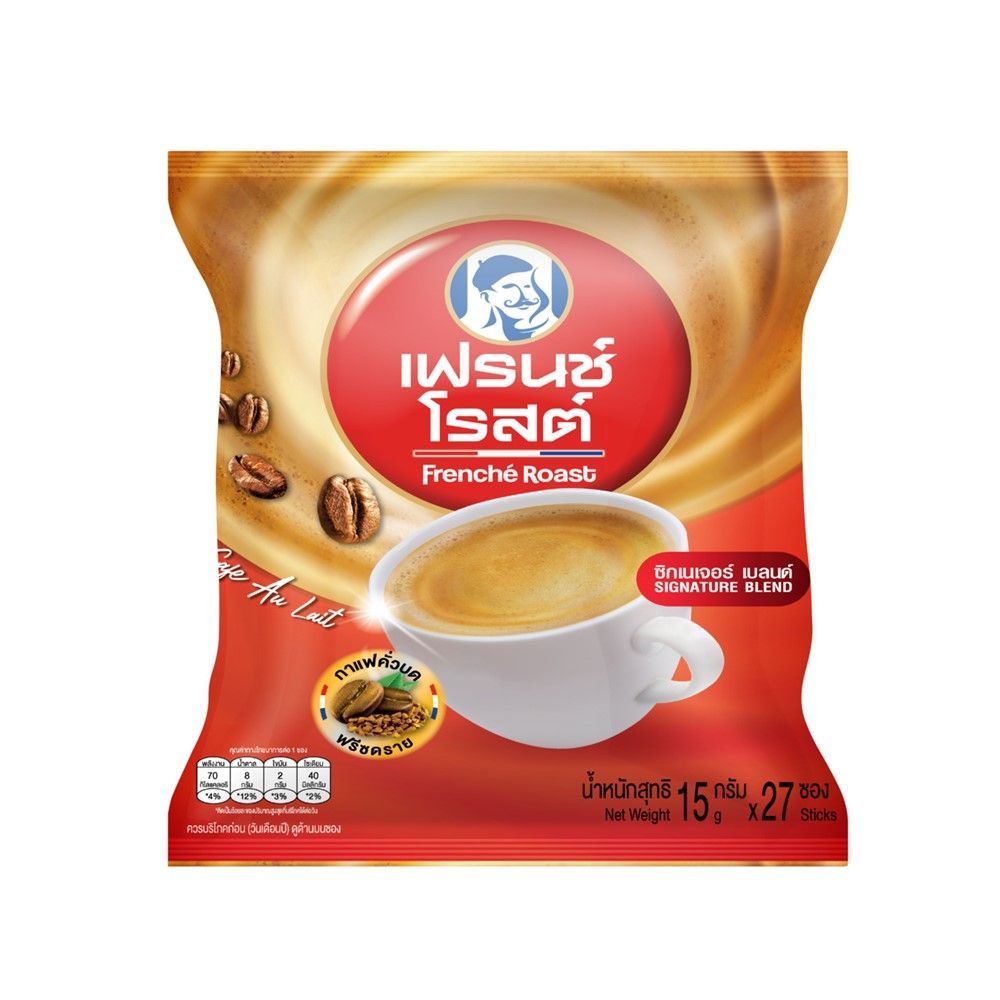 🐙 เฟรนช์โรสต์ ซิกเนเจอร์ กาแฟสำเร็จ 15กรัม X27ซอง 🐟 FRENCHE ROAST SIGNATURE COFFEE 15G. X 27 PCS. 🐞 