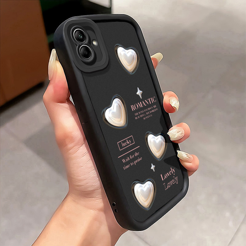 เคส Hp สําหรับ Samsung Galaxy A04 A04E A04s M04 F04 เคสรักมุก เคสสีขาว Stable handheld Softcase Kesi