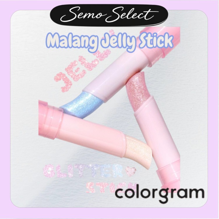 COLORGRAM [COLORGRAM] MALANG JELLY STICK 8COLORS GLILTTER, HIGHLIGHTER
