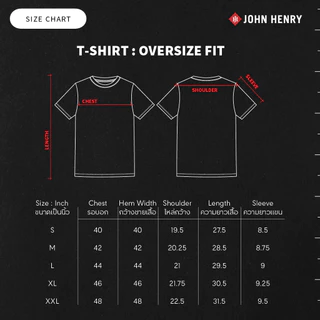 John Henry เสื้อยืดผู้ชาย ทรงหลวม รุ่น JH S426MTSOV35 - สีเบจ