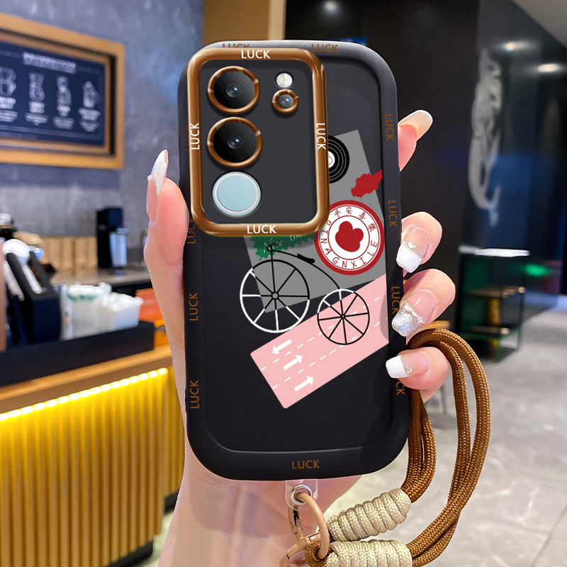 เคส VIVO V29 5G V29E 5G V29 Pro 5G สร้างสรรค์พร้อมเชือกเส้นเล็ก