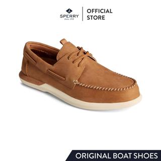 SPERRY A/O PLUSHWAVE 2.0 LEATHER รองเท้าโบ๊ทชูส์ ผู้ชาย สีน้…