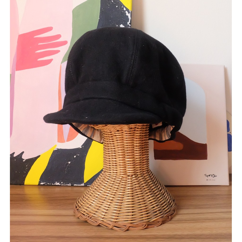 หมวกญี่ปุ่นแบรนด์ Hi End Kapital Duffle Hat สีดำ